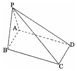 如图,四棱锥p—abcd的底面是ab=2,bc=的矩形,侧面pab是等边三角形,且