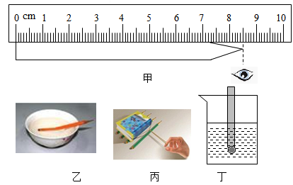 小明利用铅笔做了几个物理小实验