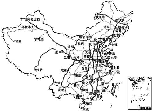 连接成都和陇海线的铁路线是;陇海线与京沪线的交汇城市是-组卷网