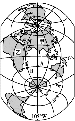 【推荐3】图是竖版世界海陆分布图,读图回答下列问题.
