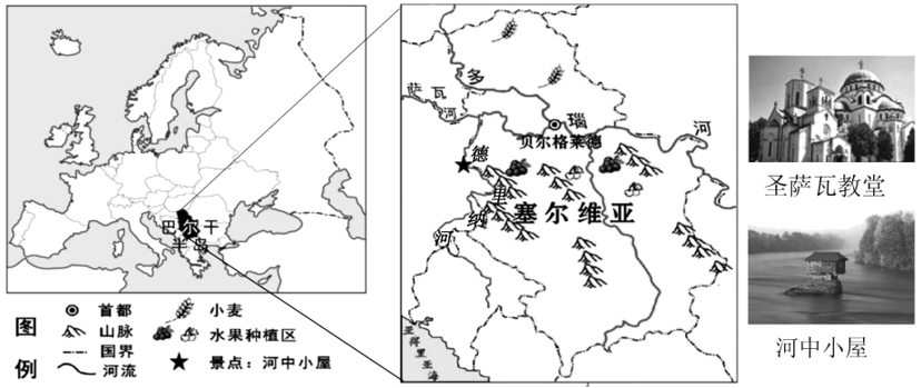 资料二下图示意塞尔维亚的位置