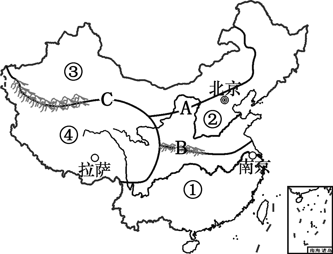 f____山脉,f山脉是我国地势第____级阶梯和第____级阶梯的分界线