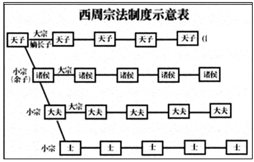 宗法制 结构图图片