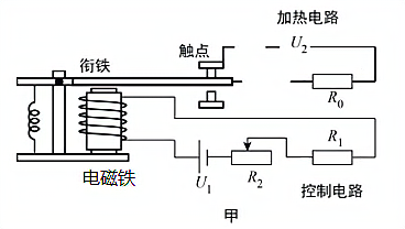 如图甲是电热恒温箱的原理图由控制电路和加热电路组成部分电路尚未