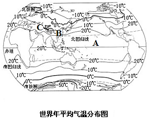 讀世界年平均氣溫分佈圖和世界年平均降水量分佈圖回答問題