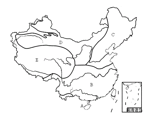 空白气候类型分布图图片