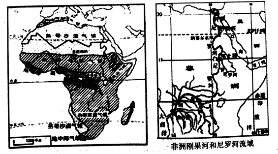 讀非洲氣候河流示意圖回答下列問題