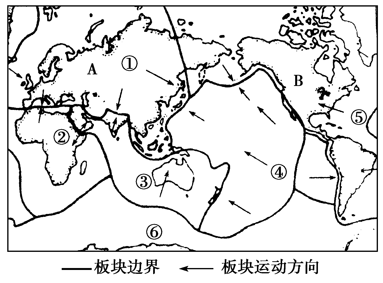 六大板块空白图图片