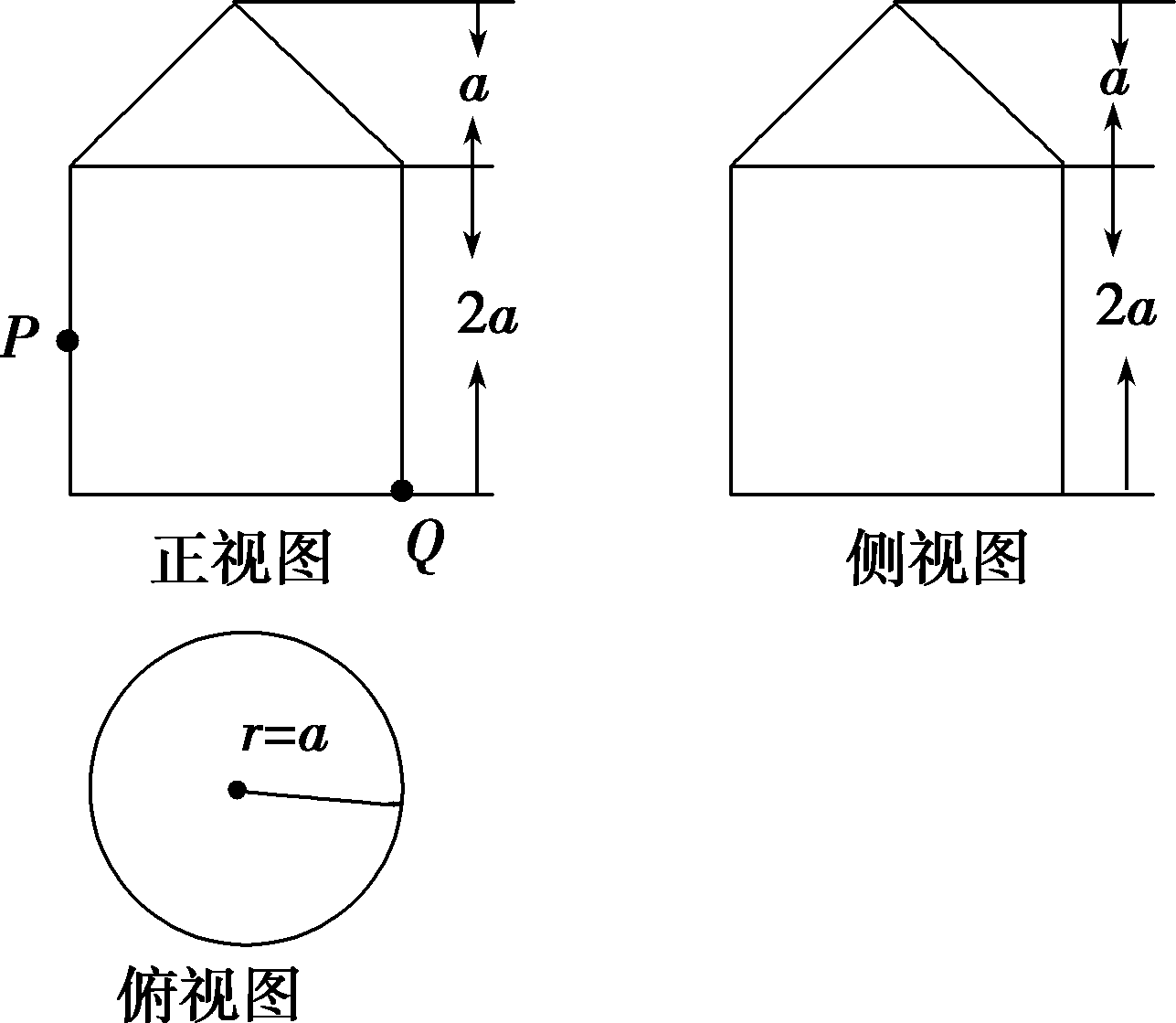 【推荐1】已知一个几何体的三视图如图所示