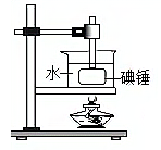 如图所示,在研究碘的升华和凝华实验中"碘锤"用水浴法加热而不用