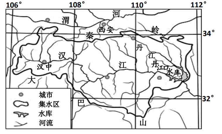 秦岭为黄河支流渭河与长江支流嘉陕江,汉水的分水岭