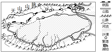 塔里木盆地简图图片