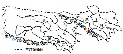 三江源手绘地图图片