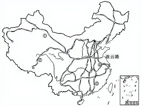 中国铁路分布图简笔画图片