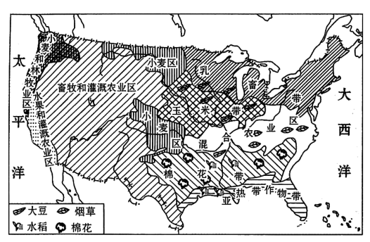 美国农业区域专业化图图片