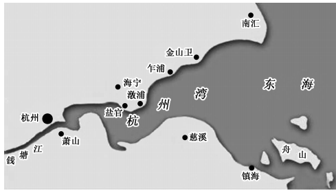 钱塘江的地理位置图片