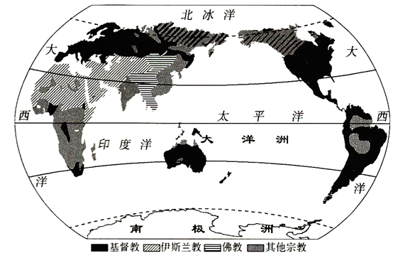 基督教分布图图片