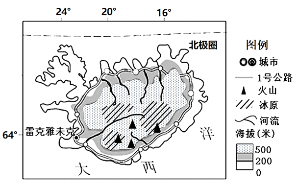 冰岛轮廓图简图图片