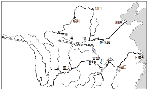 黄河长江水系图简图图片