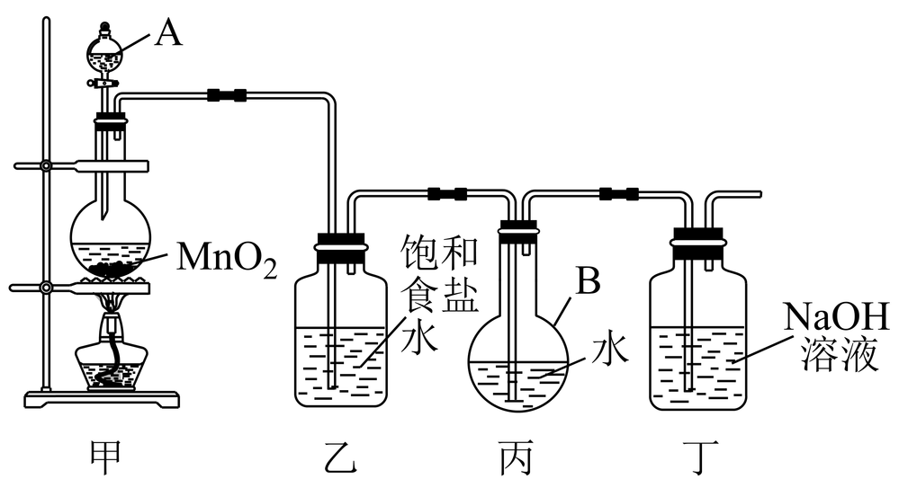 根据实验室制取氯气的原理制备氯气并进行性质验证,回答下列问题