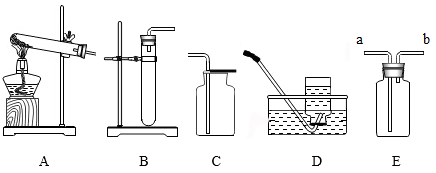 某興趣小組利用下列儀器進行氣體的製取實驗,請分析回答下列問題