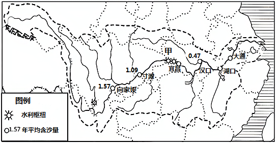 【推薦2】圖示意長江流域,完成下列問題.