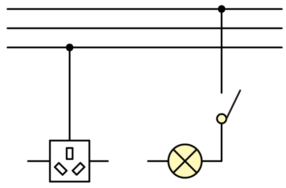 初中物理综合库 电磁学 电功和电功率 家庭电路 家庭电路的组成和连接