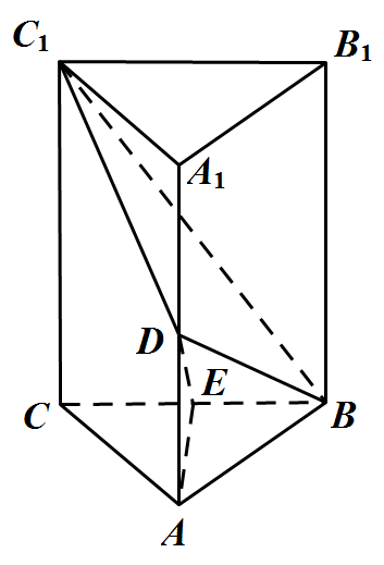 如图,在直三棱柱中,是变长为6的等边三角形,d,e分别为的中点
