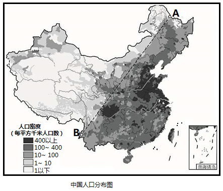 中国人口分布图手绘图片