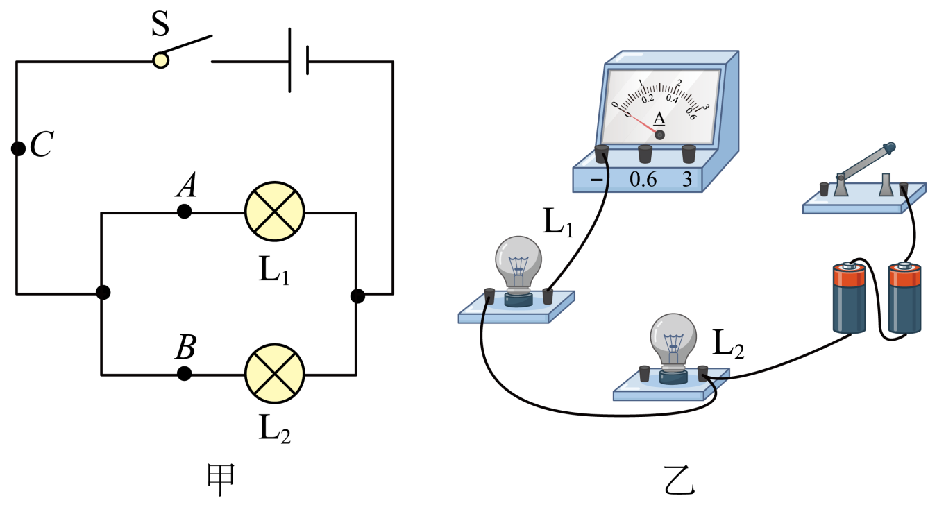 甲乙兩個實驗小組各自選用兩個不同的小燈泡組成了如圖所示的串聯電路