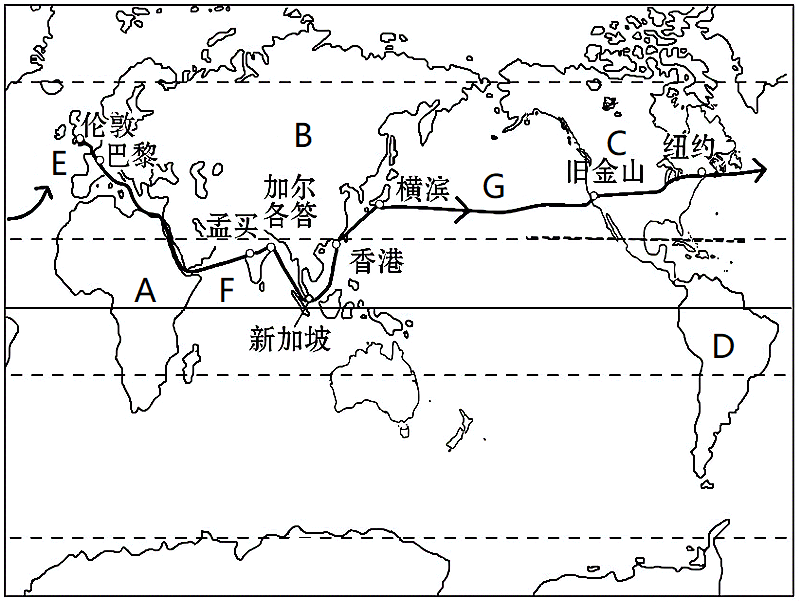 80天环游地球具体路线图片