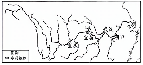 长江干流图 简笔图片