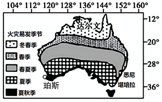 火災發生區為熱帶沙漠氣候d.