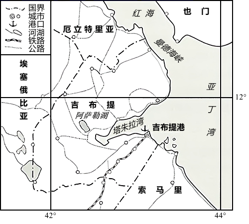 吉布提地图位置图片