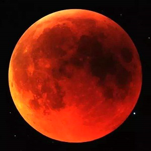 2020今晚红色月亮图片