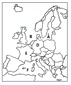简笔画欧洲地图图片