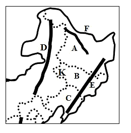 东北三省空白地形图图片
