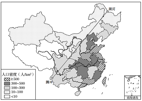 比較表面積比例人口比例人口密度東南側地區36�03人/km2西北側