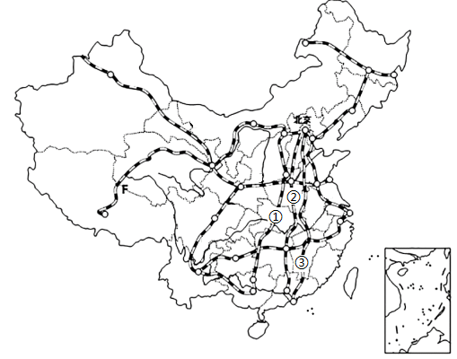 讀中國主要工業中心和工業基地分佈圖左圖及中國主要鐵路幹線分佈圖