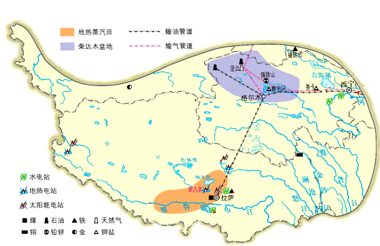 青藏地区农牧业分布图图片