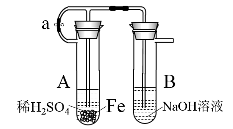 氢氧化亚铁的制备按图中所示装置,用两种不同的操作分别进行实验,观察