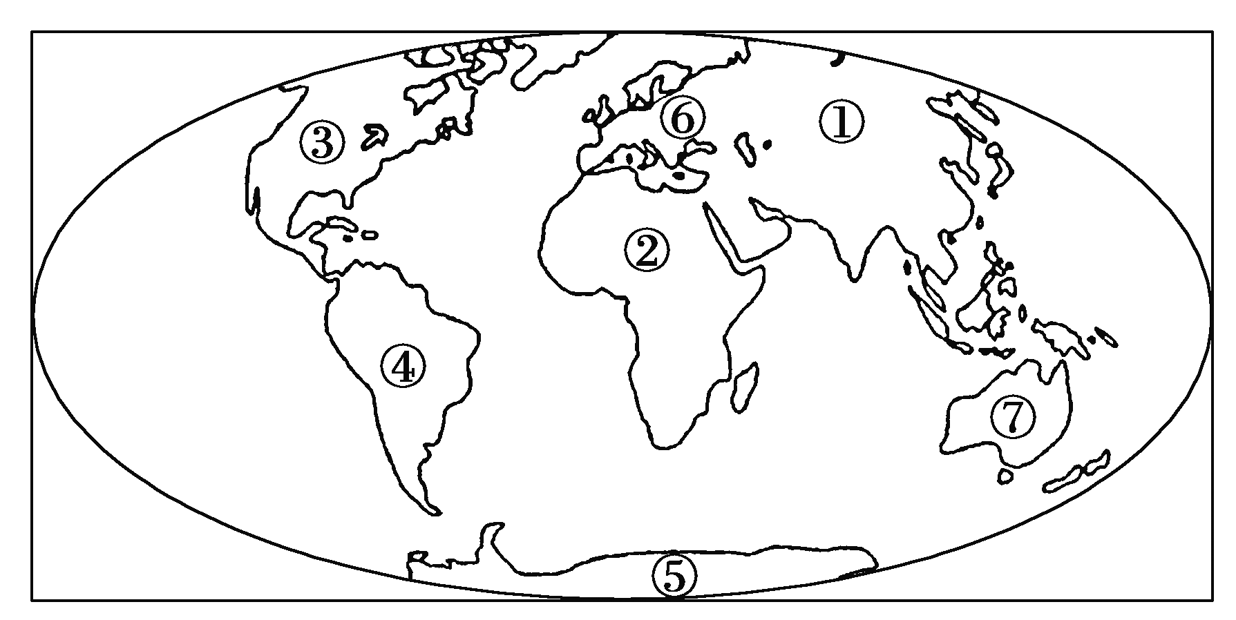 五大洲四大洋的简笔画图片