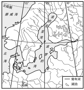 波羅的海位於斯堪的納維亞半島與歐洲大陸之間,鹽度不到1