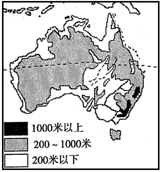 澳大利亚地形图手绘图片