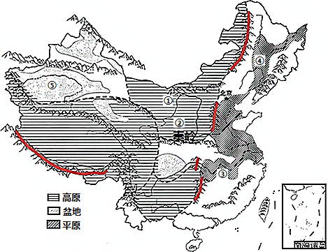 中国山脉填空图片