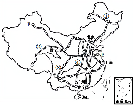 初中地理铁路分布图图片