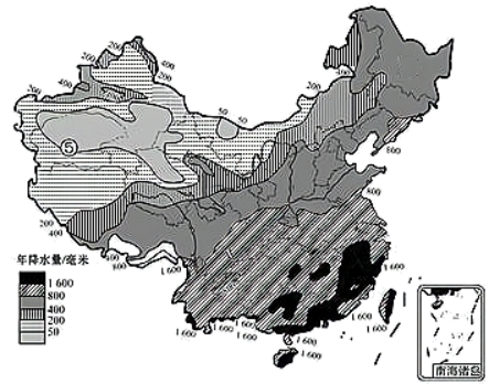 中国降水图手绘图片