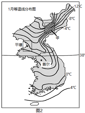 朝鲜半岛气候图图片