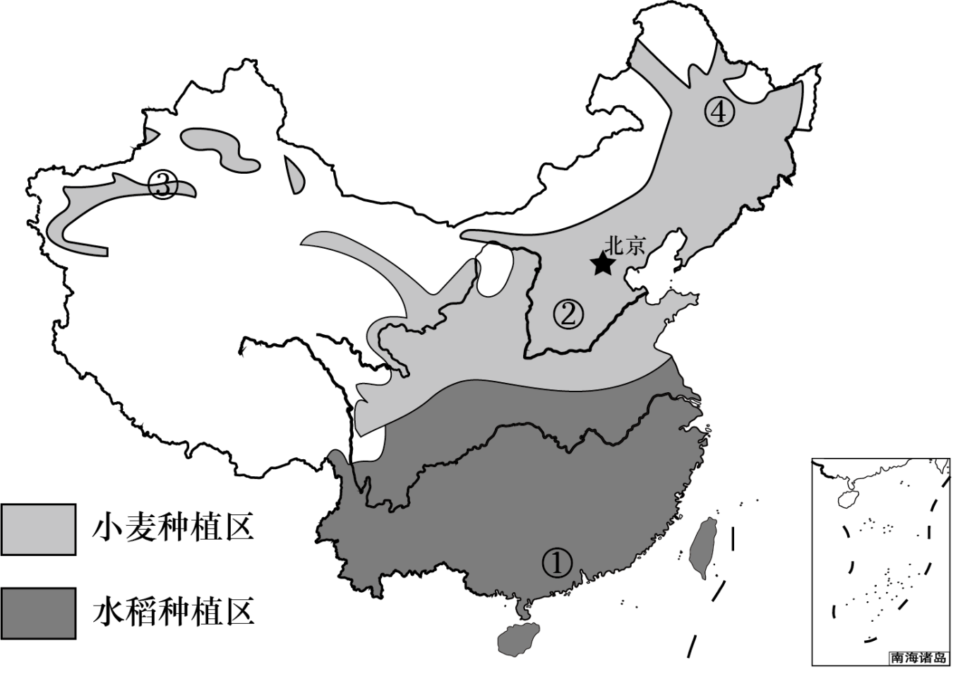 中国农业种植地图图片