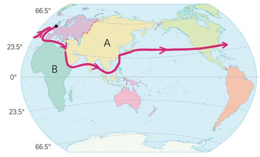 80天环游地球具体路线图片